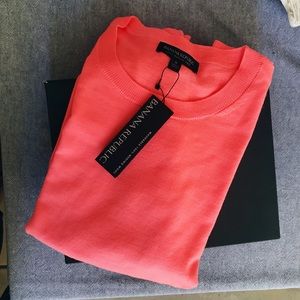 Banana Republic coral sweater NWT
